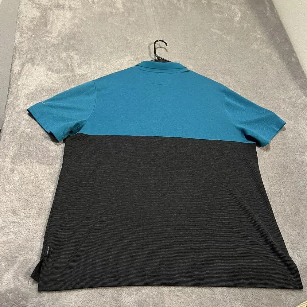 Jacksonville Jaguars Shirt Mens 2XL Teal Black NFL Football Nike Dri Fit Polo